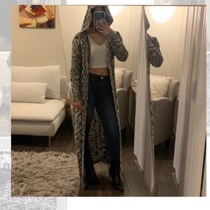 Kendall & Kyle Floor Length Sweater w Hood